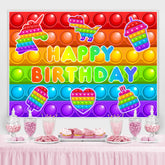 Pop Es Bunt Schön Nachtisch Glücklich Geburtstag Hintergrund